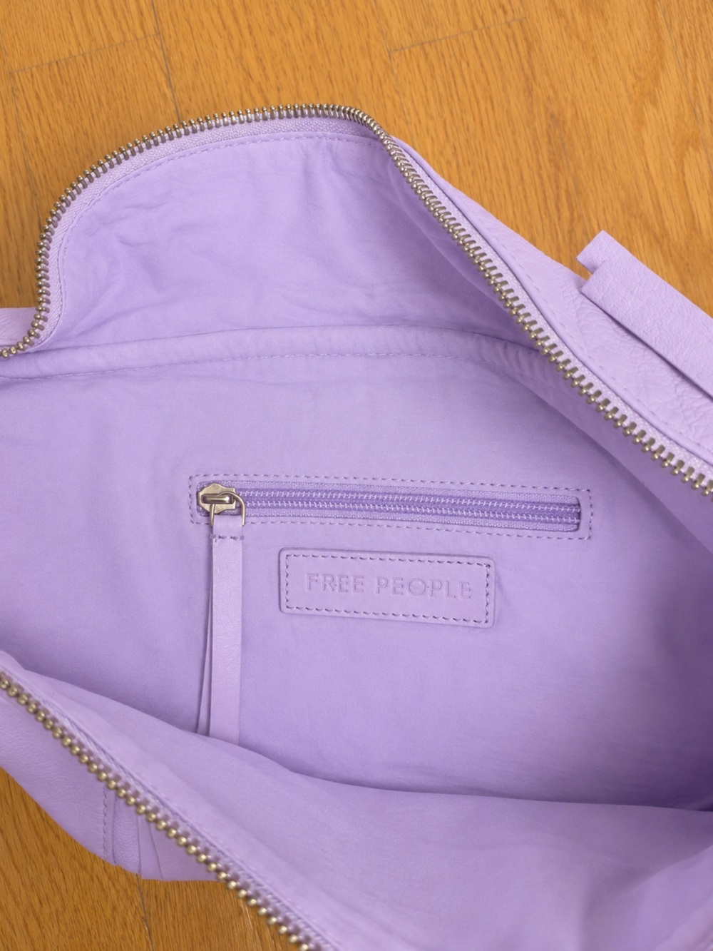 *NEW* Free People Wilder Embellished Sling Leather Bag, Lavender Purple - Picture 5 of 6